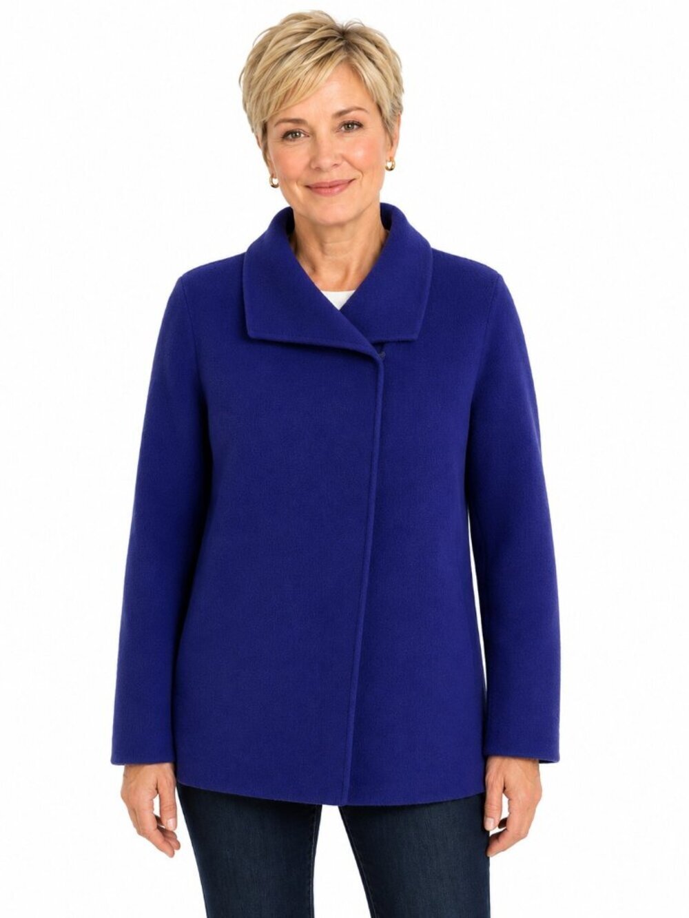 Vintage Field Manor Royal Blue Wool Cardigan Sweater
